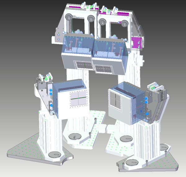 3D model of XRD detectors in standard configuration