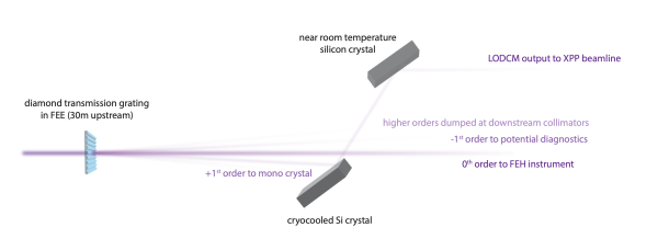 New multiplex scheme with a transmission grating